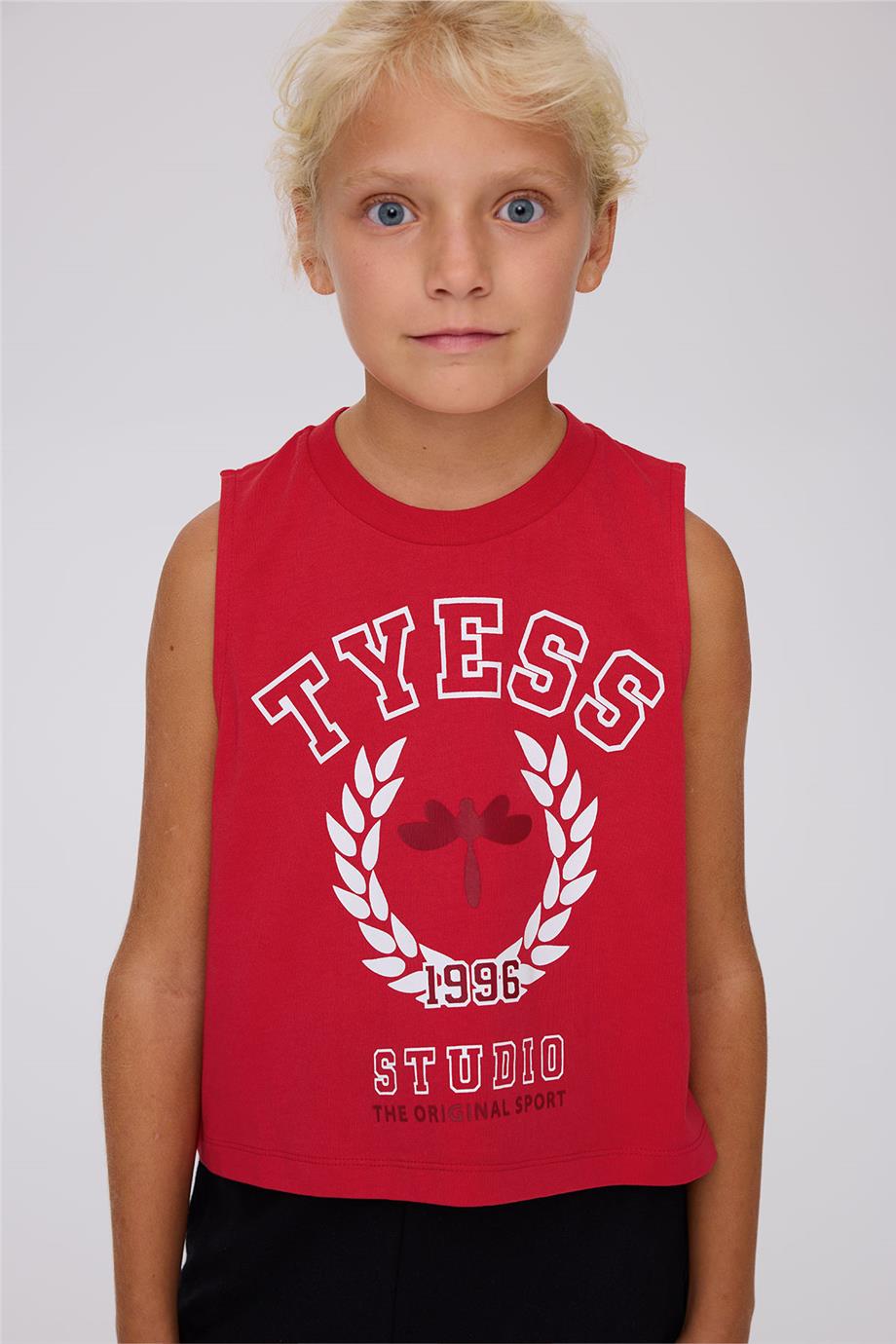 Tyess Kız Çocuk Kırmızı TshirtTyess Kız Çocuk Kırmızı Tshirt