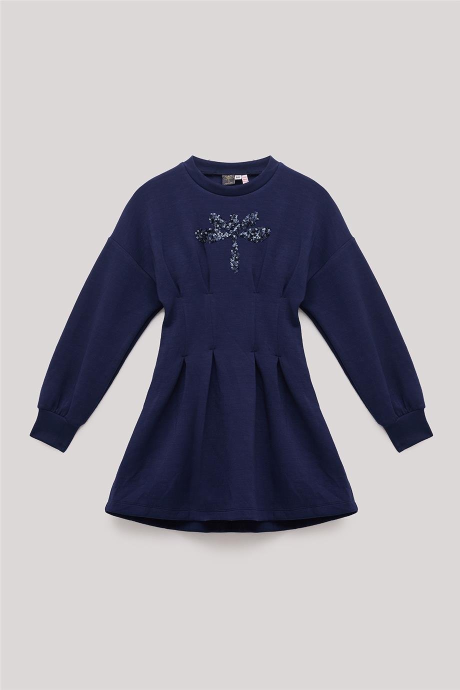 Tyess Kız Çocuk Lacivert Elbise