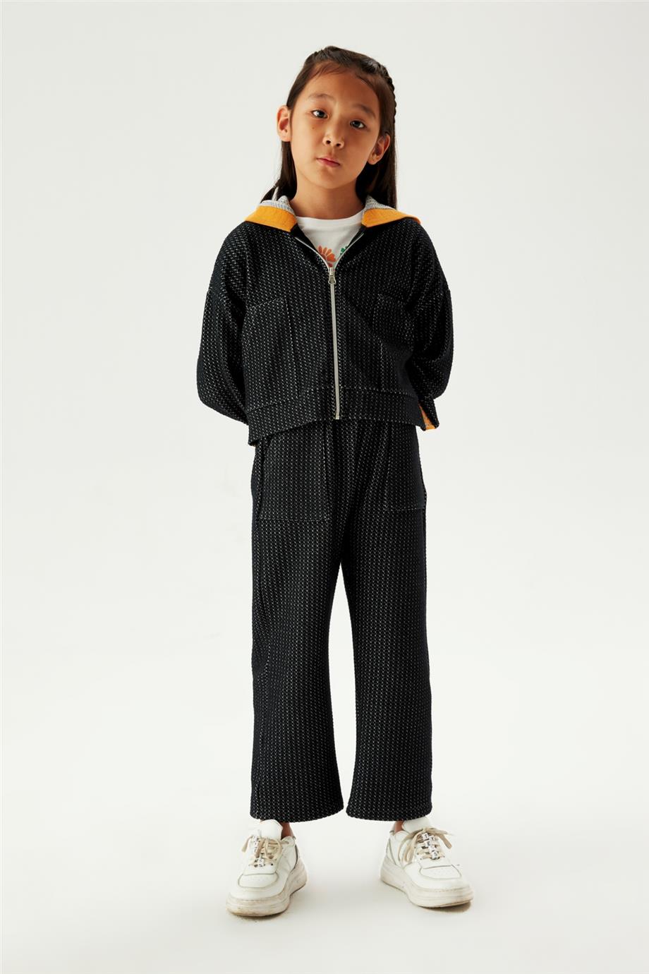 Tyess Kız Çocuk Lacivert Eşofman Üstü