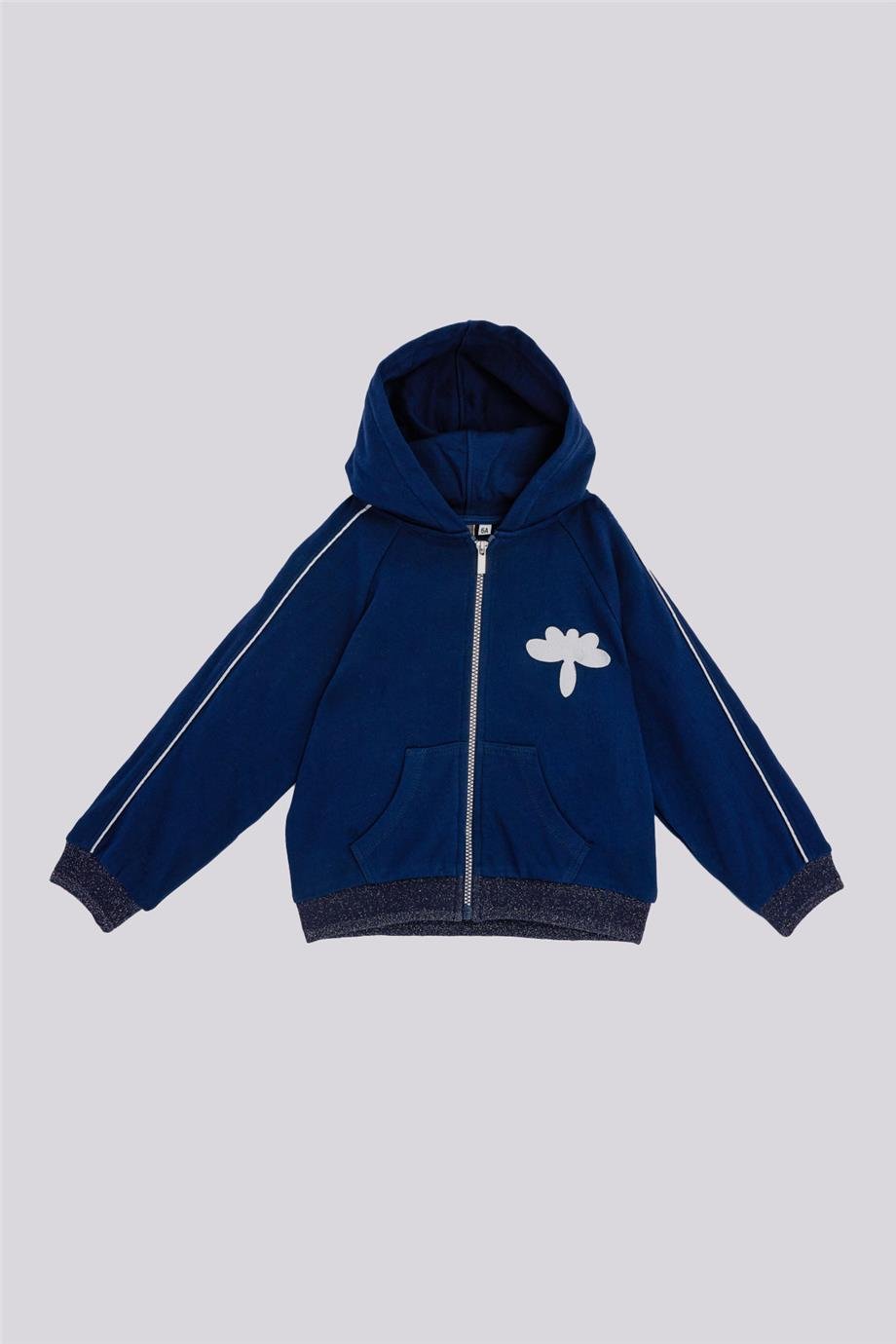 Tyess Kız Çocuk Lacivert Eşofman ÜstüTyess Kız Çocuk Lacivert Eşofman Üstü