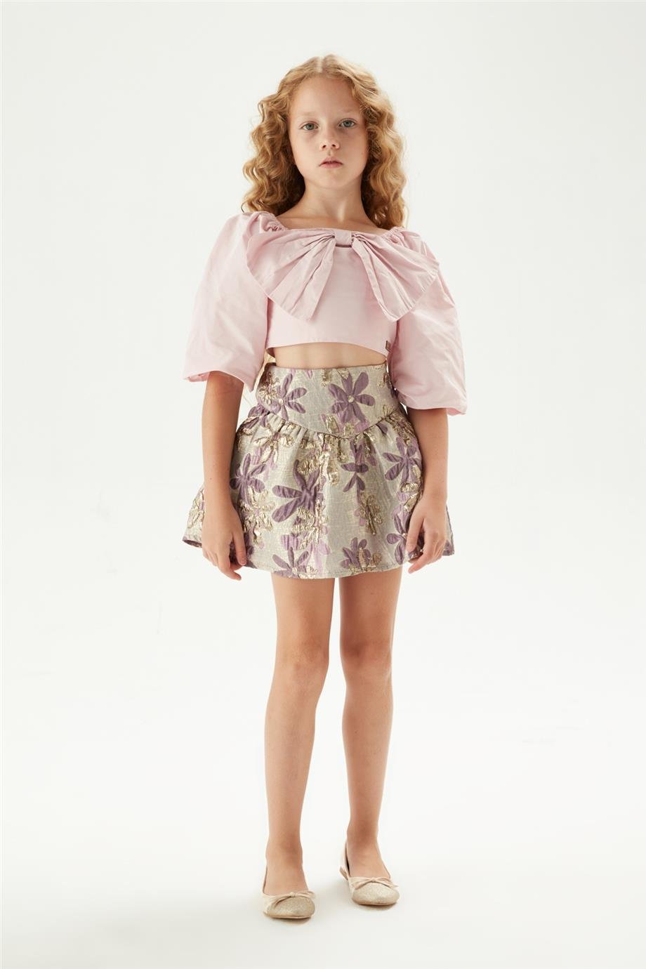 Tyess Kız Çocuk Lila Bluz