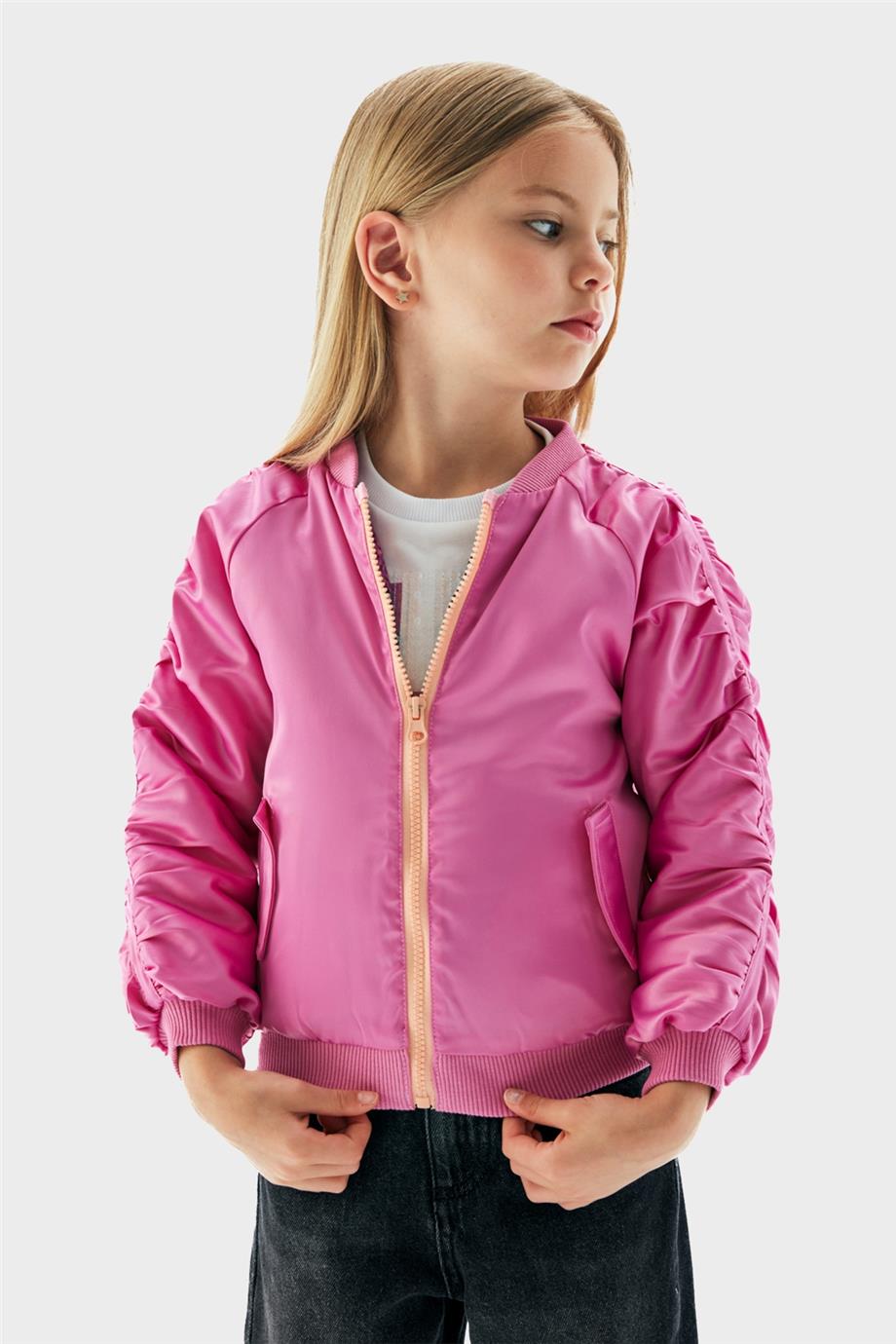 Tyess Kız Çocuk Lila Ceket
