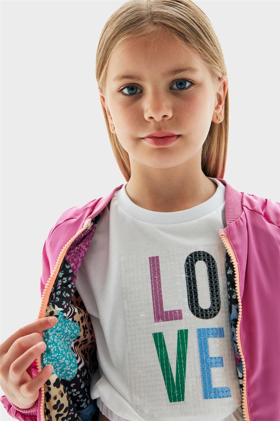 Tyess Kız Çocuk Lila Ceket