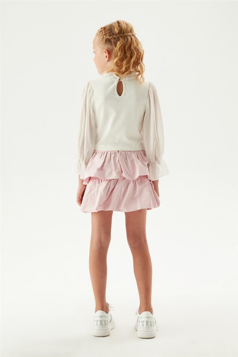 Tyess Kız Çocuk Lila Etek