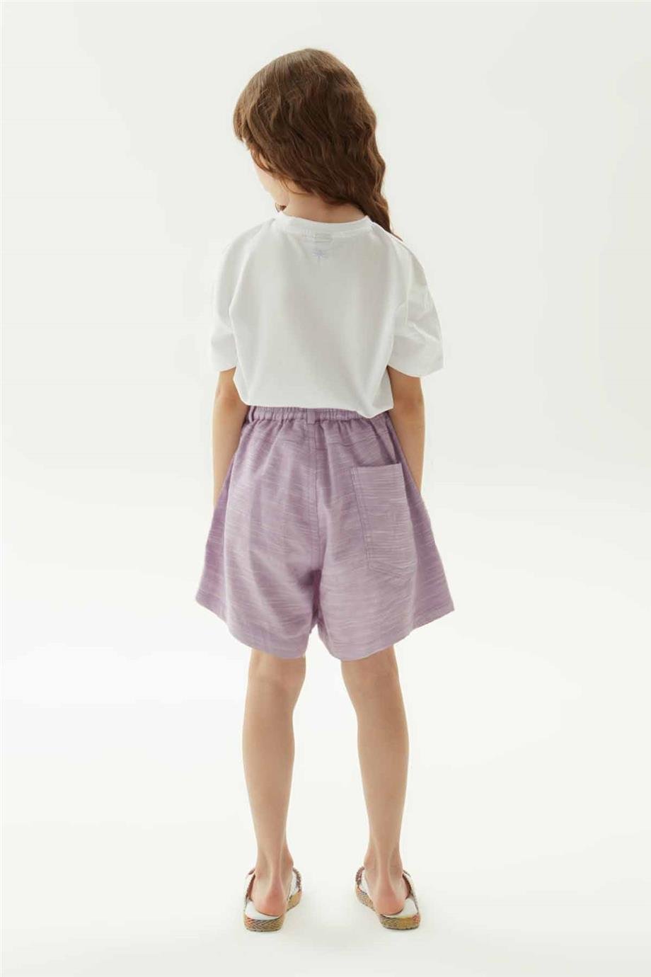 Tyess Kız Çocuk Lila Şort