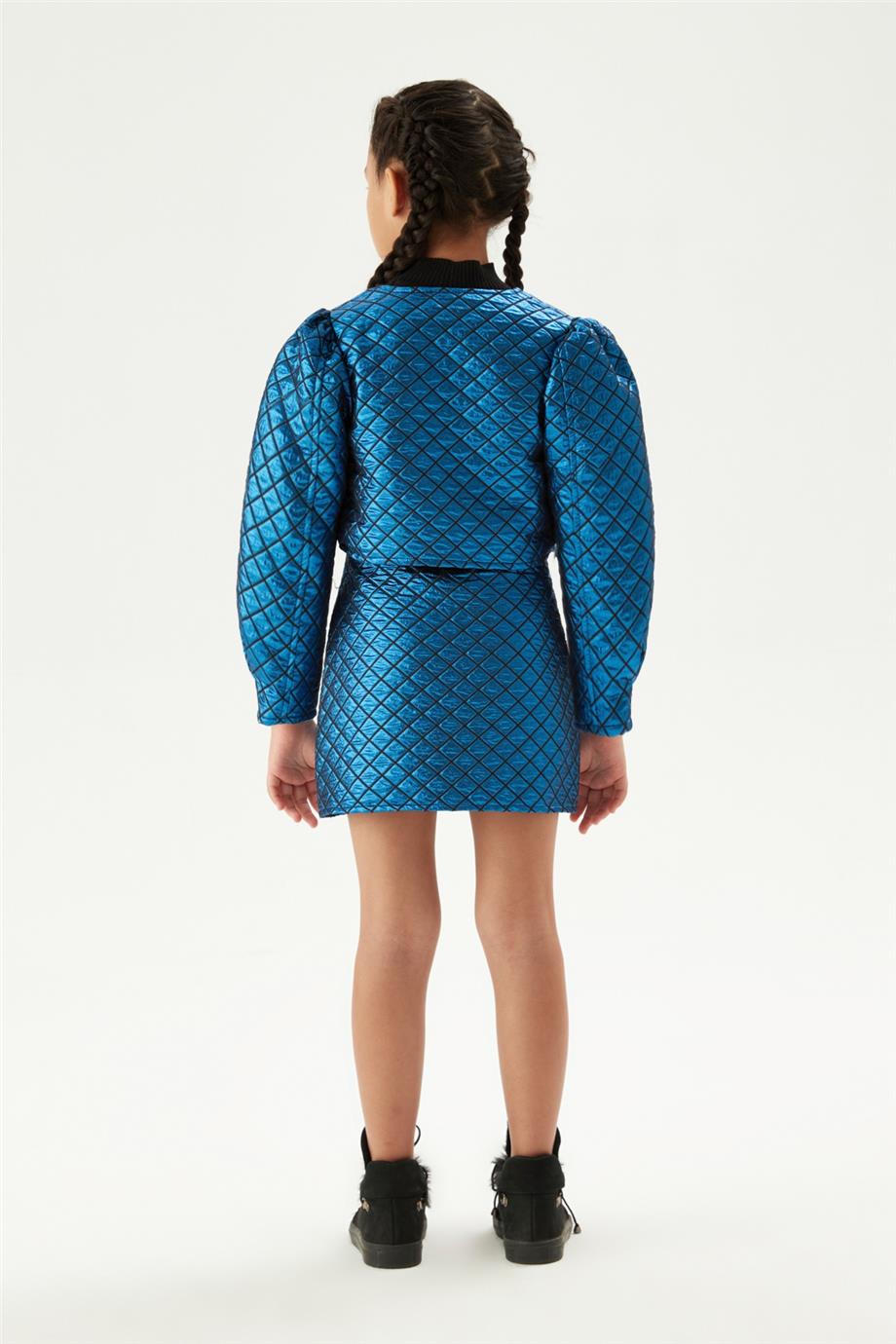 Tyess Kız Çocuk Mavi Ceket