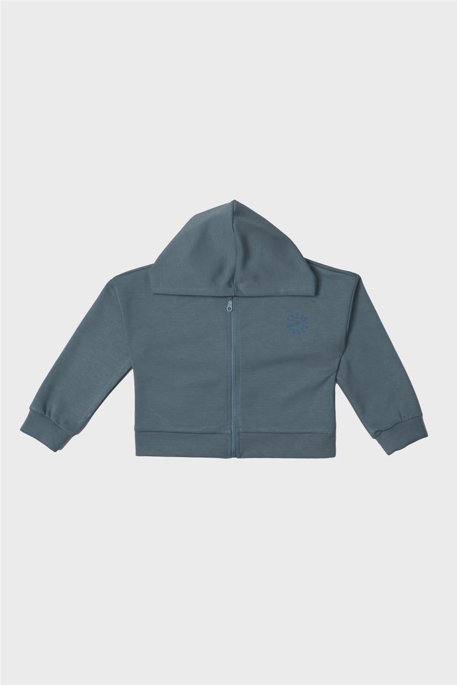 Tyess Kız Çocuk Mavi Eşofman Üstü