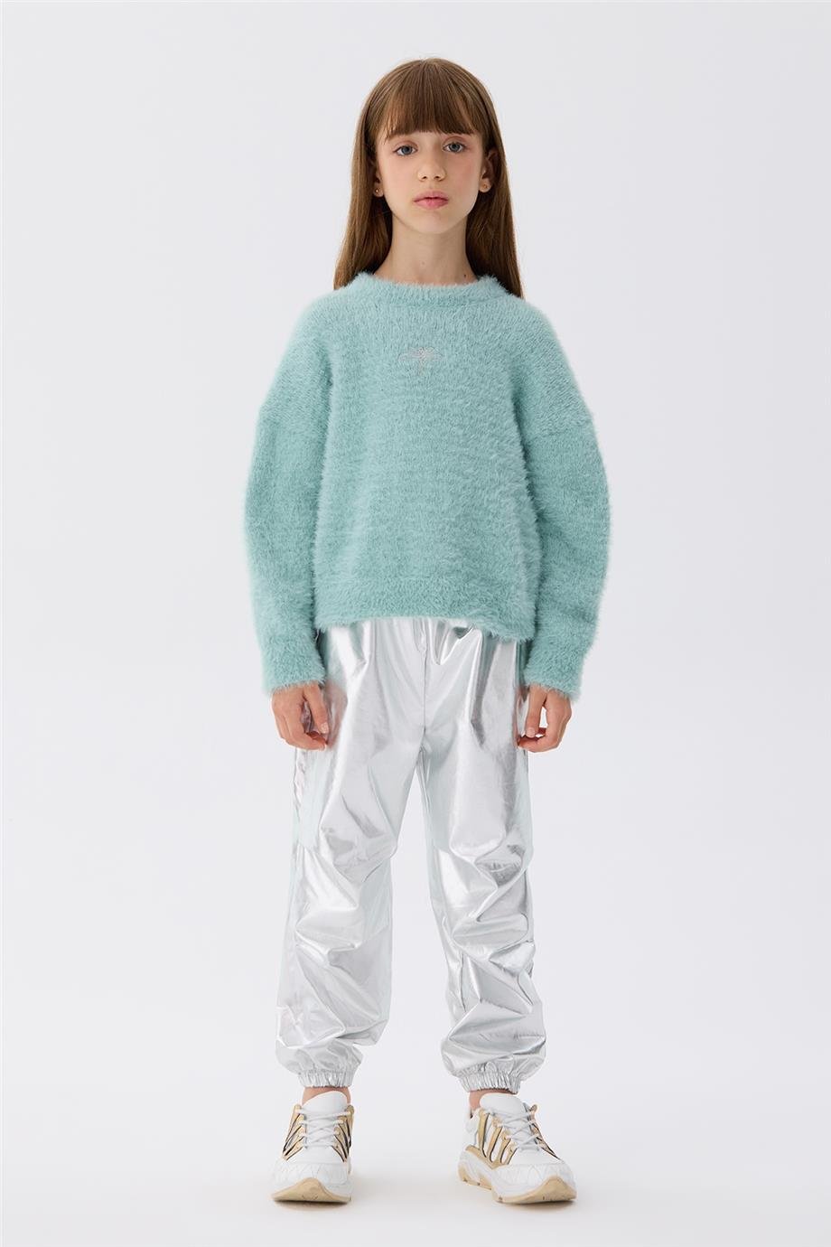 Tyess Kız Çocuk Mavi Sweatshirt