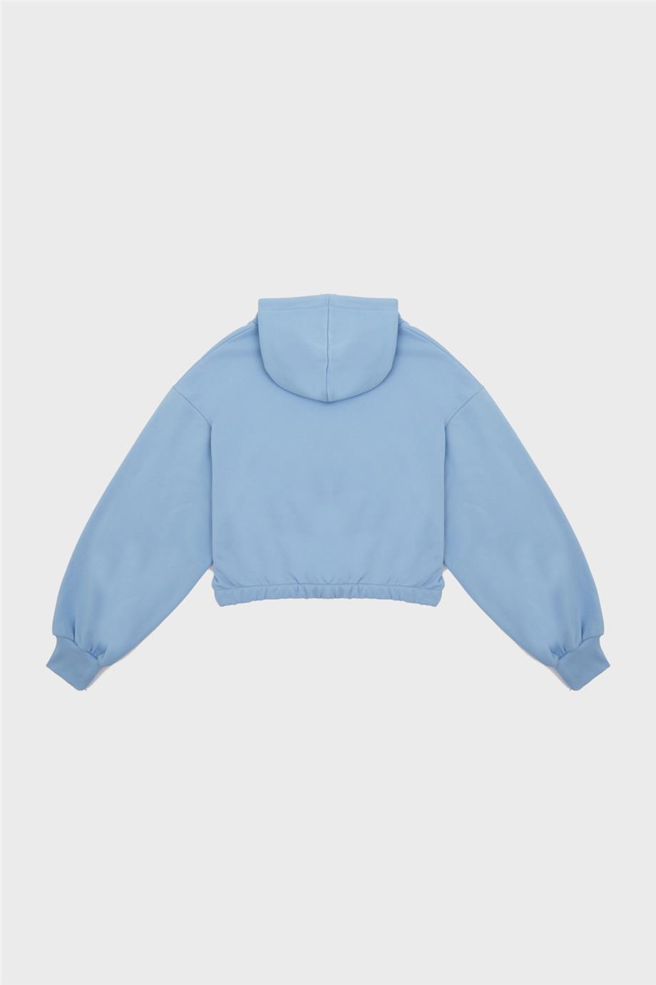 Tyess Kız Çocuk Mavi Sweatshirt