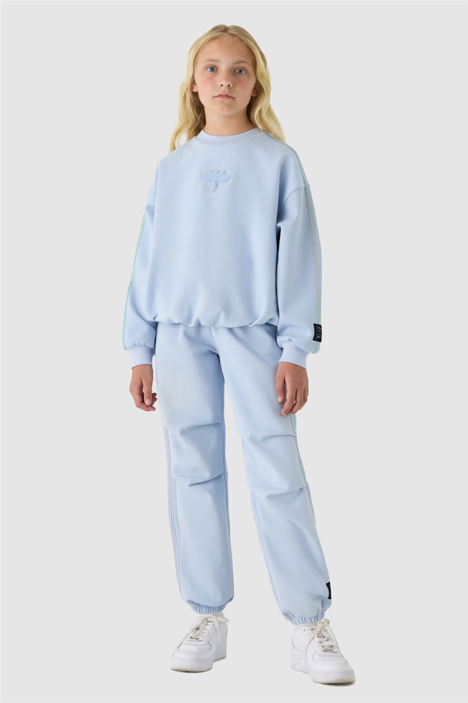 Tyess Kız Çocuk Mavi SweatshirtTyess Kız Çocuk Mavi Sweatshirt