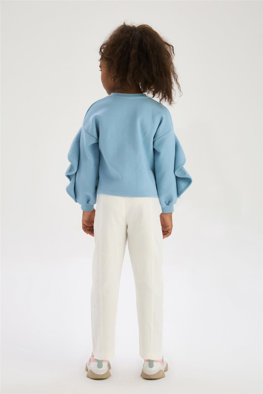 Tyess Kız Çocuk Mavi SweatshirtTyess Kız Çocuk Mavi Sweatshirt