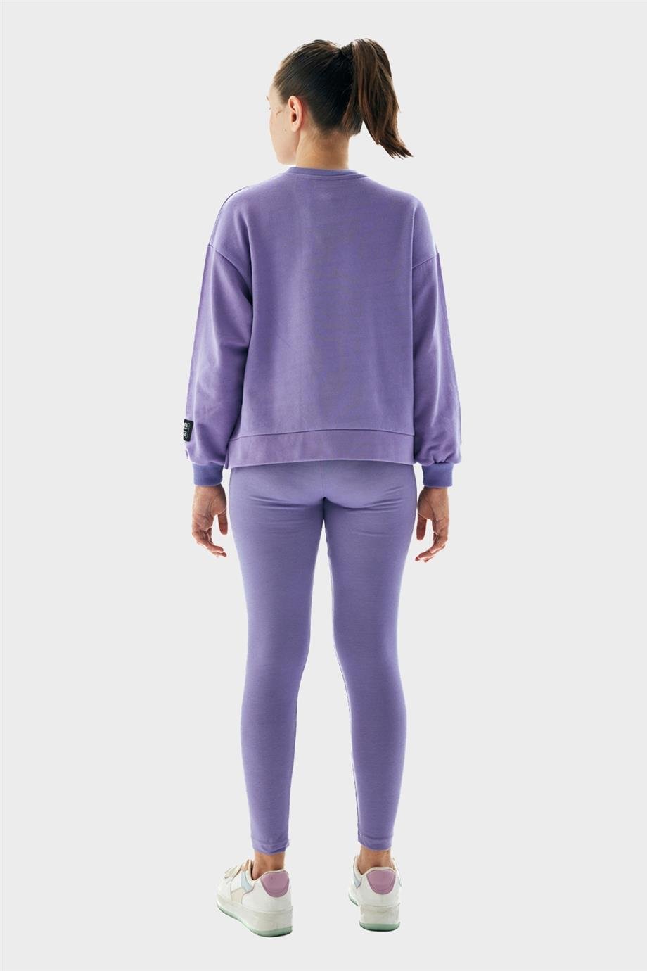 Tyess Kız Çocuk Mor Sweatshirt