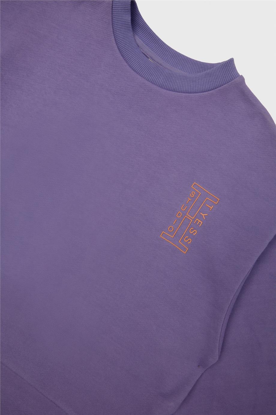 Tyess Kız Çocuk Mor Sweatshirt