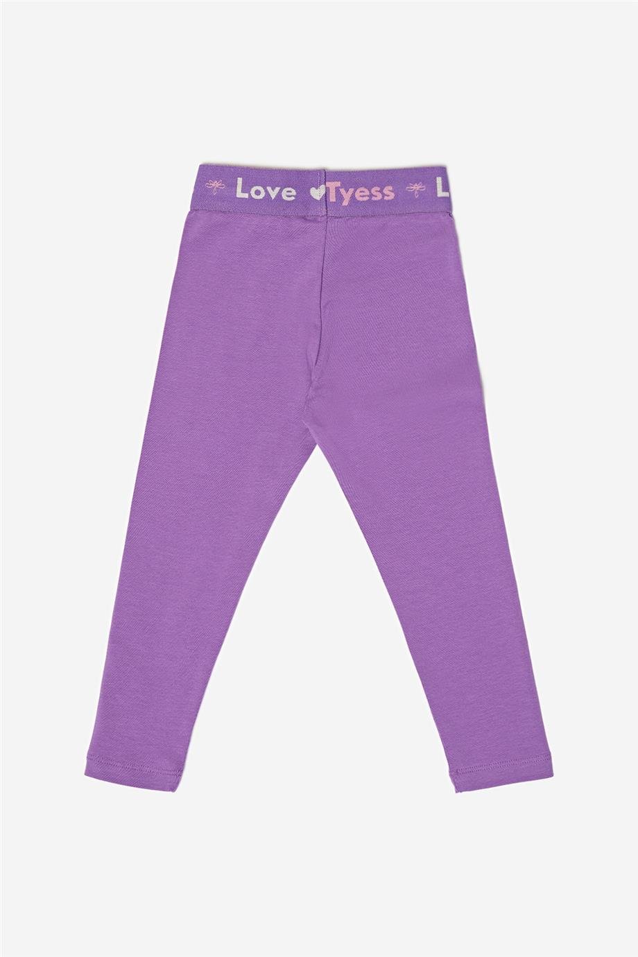 Tyess Kız Çocuk Mor Tayt