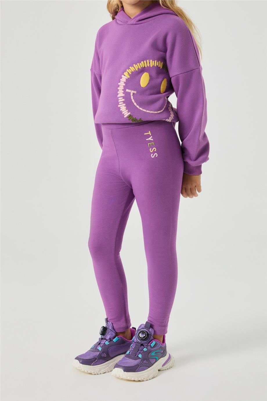 Tyess Kız Çocuk Mor TaytTyess Kız Çocuk Mor Tayt