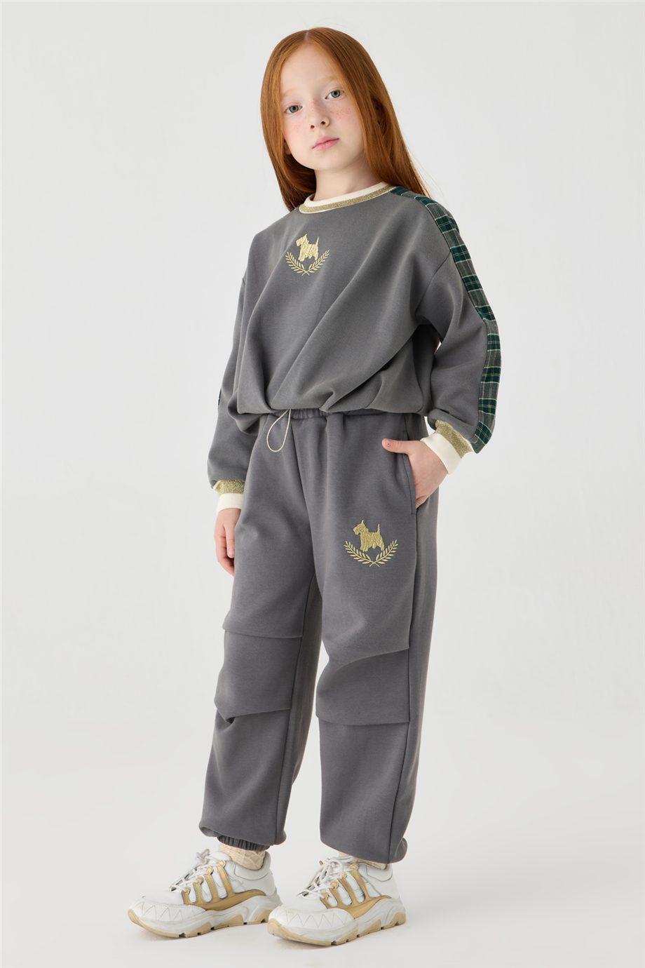Tyess Kız Çocuk Oversize Eşofman AltıTyess Kız Çocuk Oversize Eşofman Altı