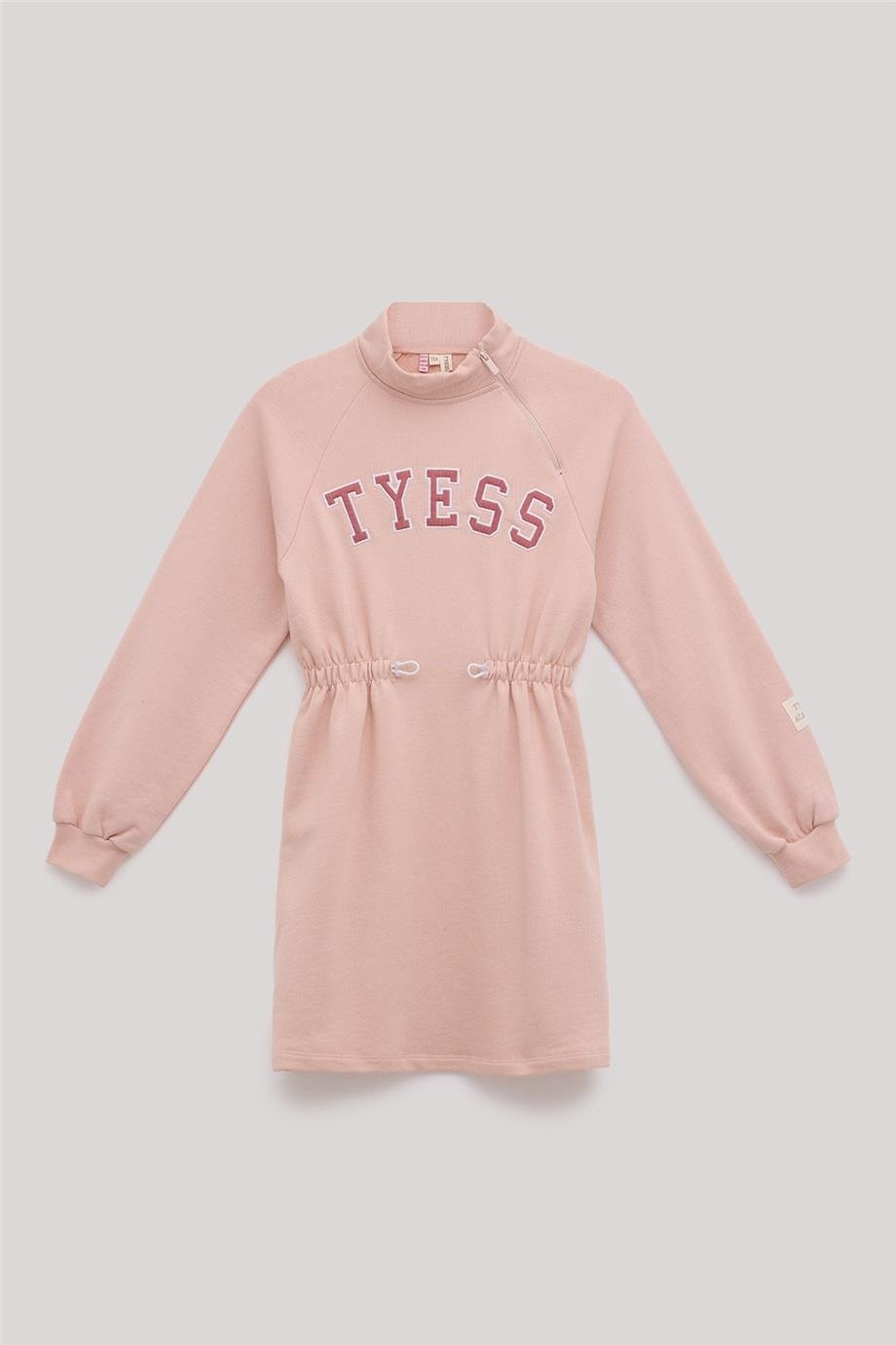 Tyess Kız Çocuk Pembe Elbise