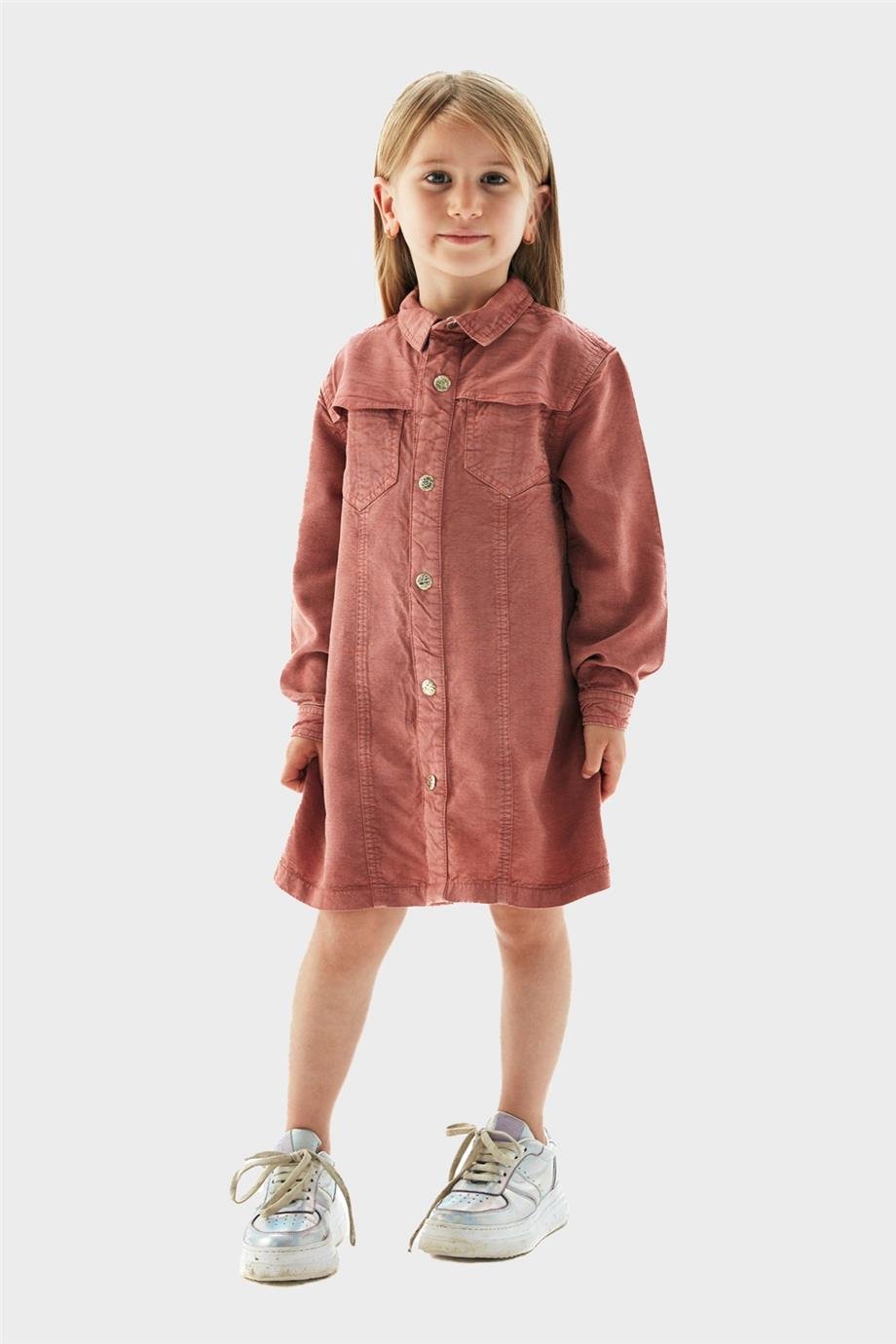 Tyess Kız Çocuk Pembe Elbise