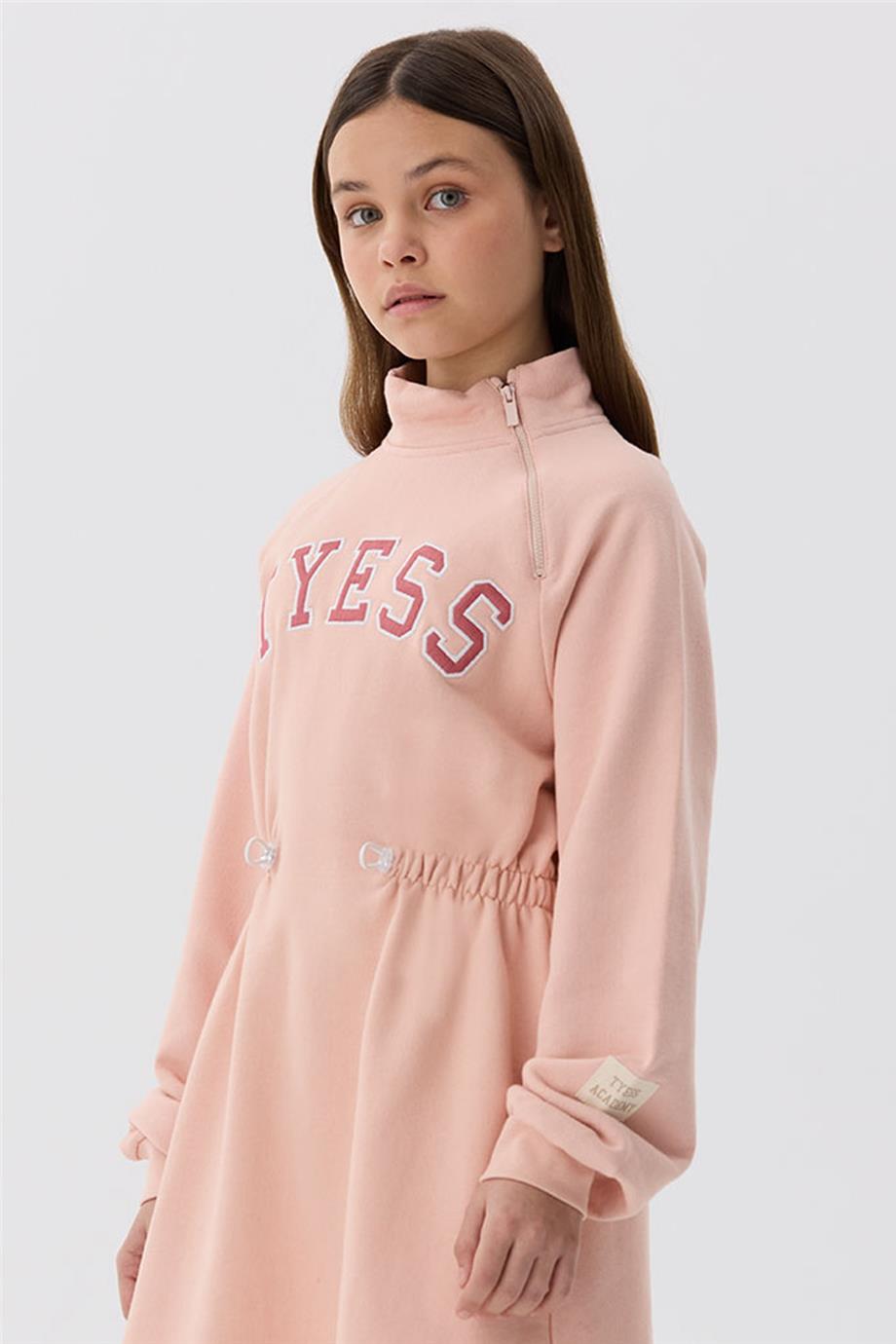 Tyess Kız Çocuk Pembe Elbise