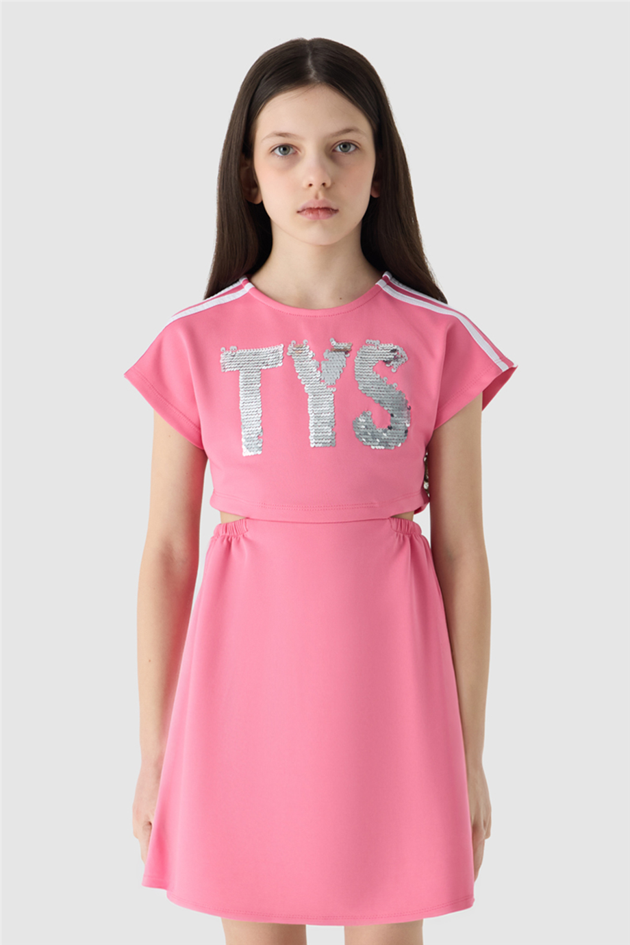 Tyess Kız Çocuk Pembe ElbiseTyess Kız Çocuk Pembe Elbise