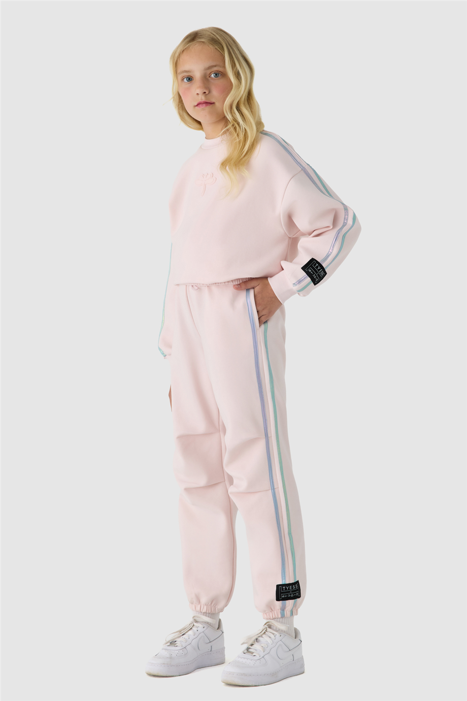 Tyess Kız Çocuk Pembe Eşofman AltıTyess Kız Çocuk Pembe Eşofman Altı