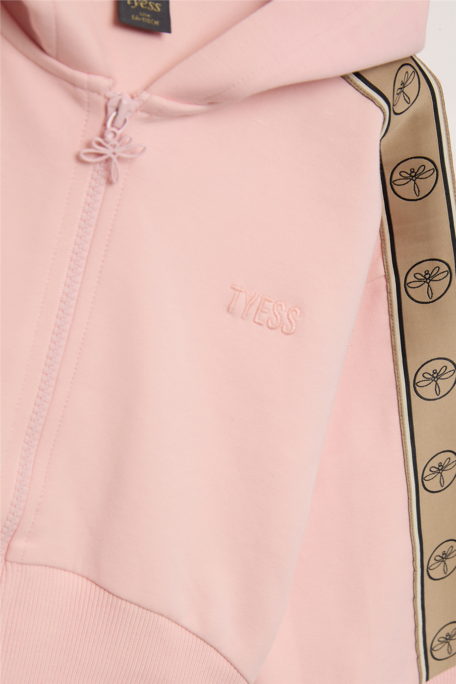 Tyess Kız Çocuk Pembe Eşofman ÜstüTyess Kız Çocuk Pembe Eşofman Üstü