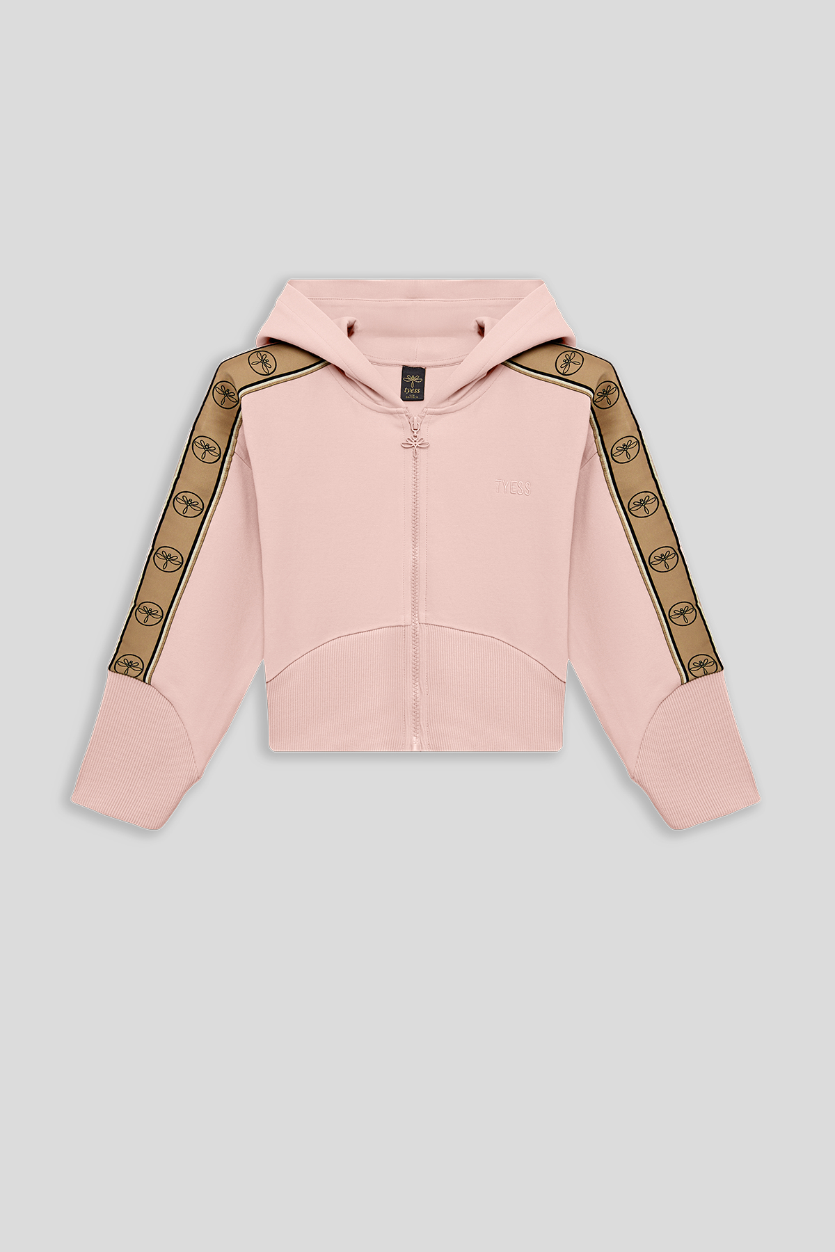 Tyess Kız Çocuk Pembe Eşofman ÜstüTyess Kız Çocuk Pembe Eşofman Üstü