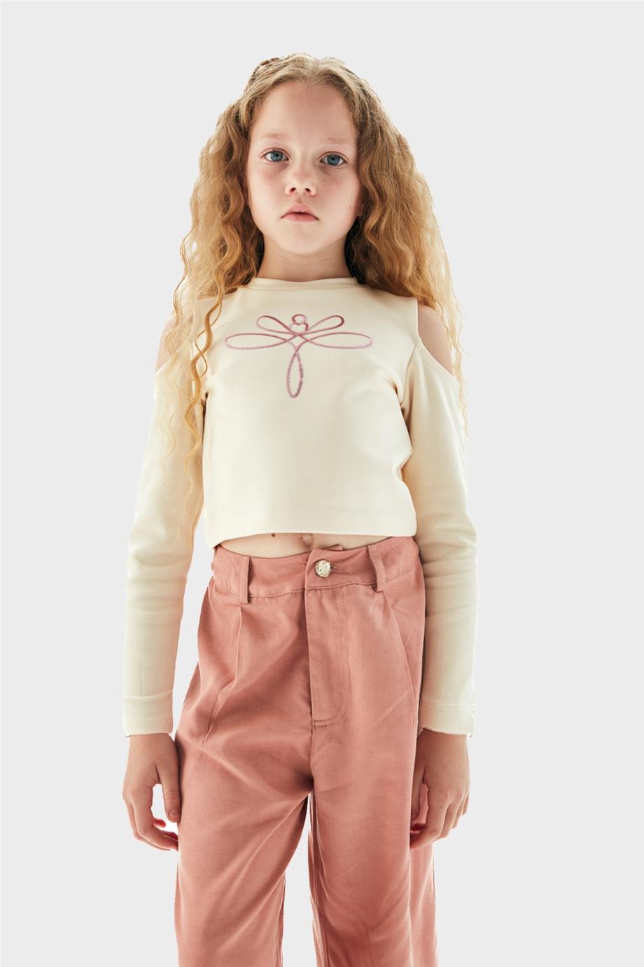 Tyess Kız Çocuk Pembe Pantolon