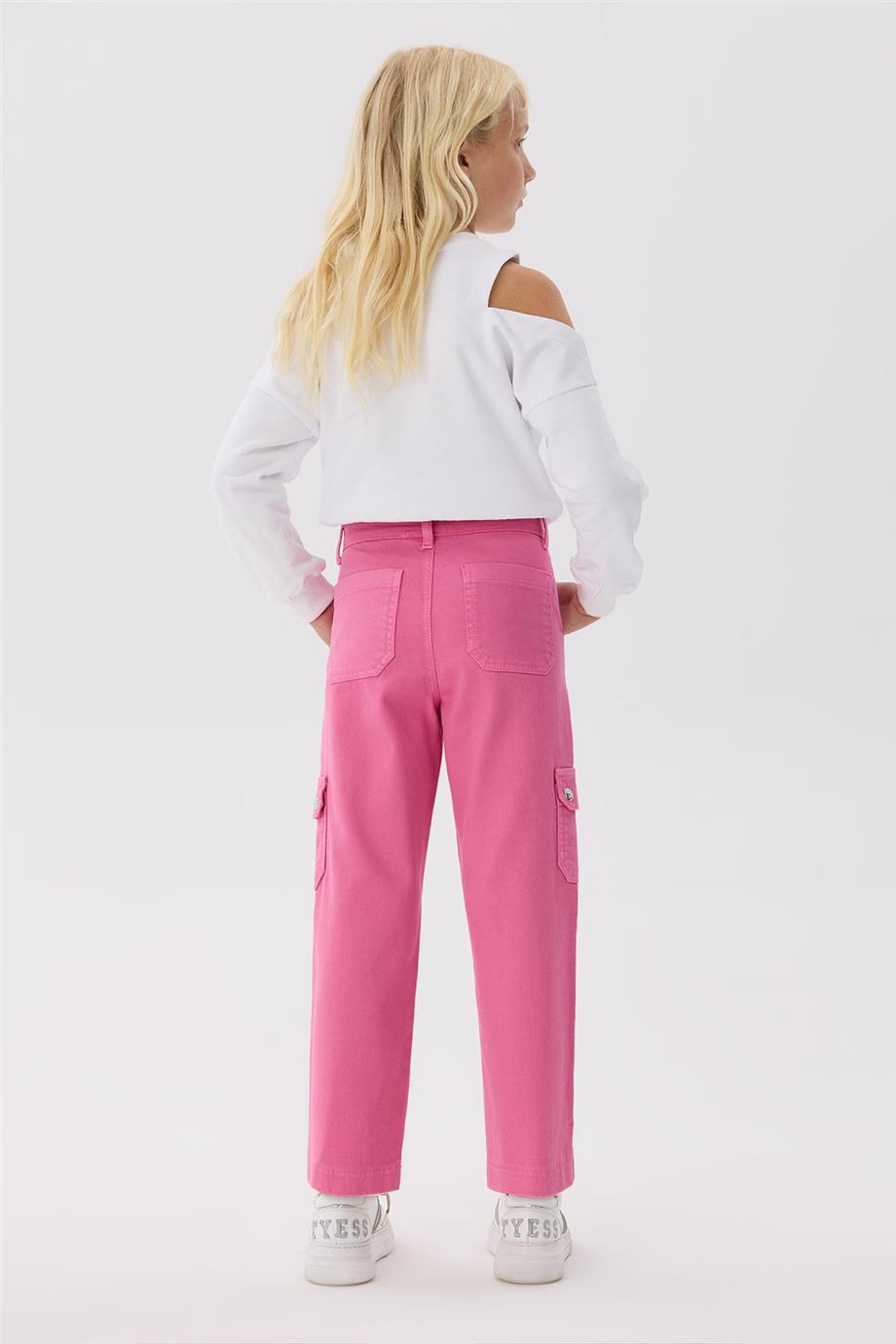 Tyess Kız Çocuk Pembe Pantolon