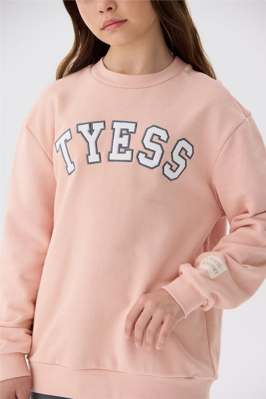 Tyess Kız Çocuk Pembe Sweatshirt