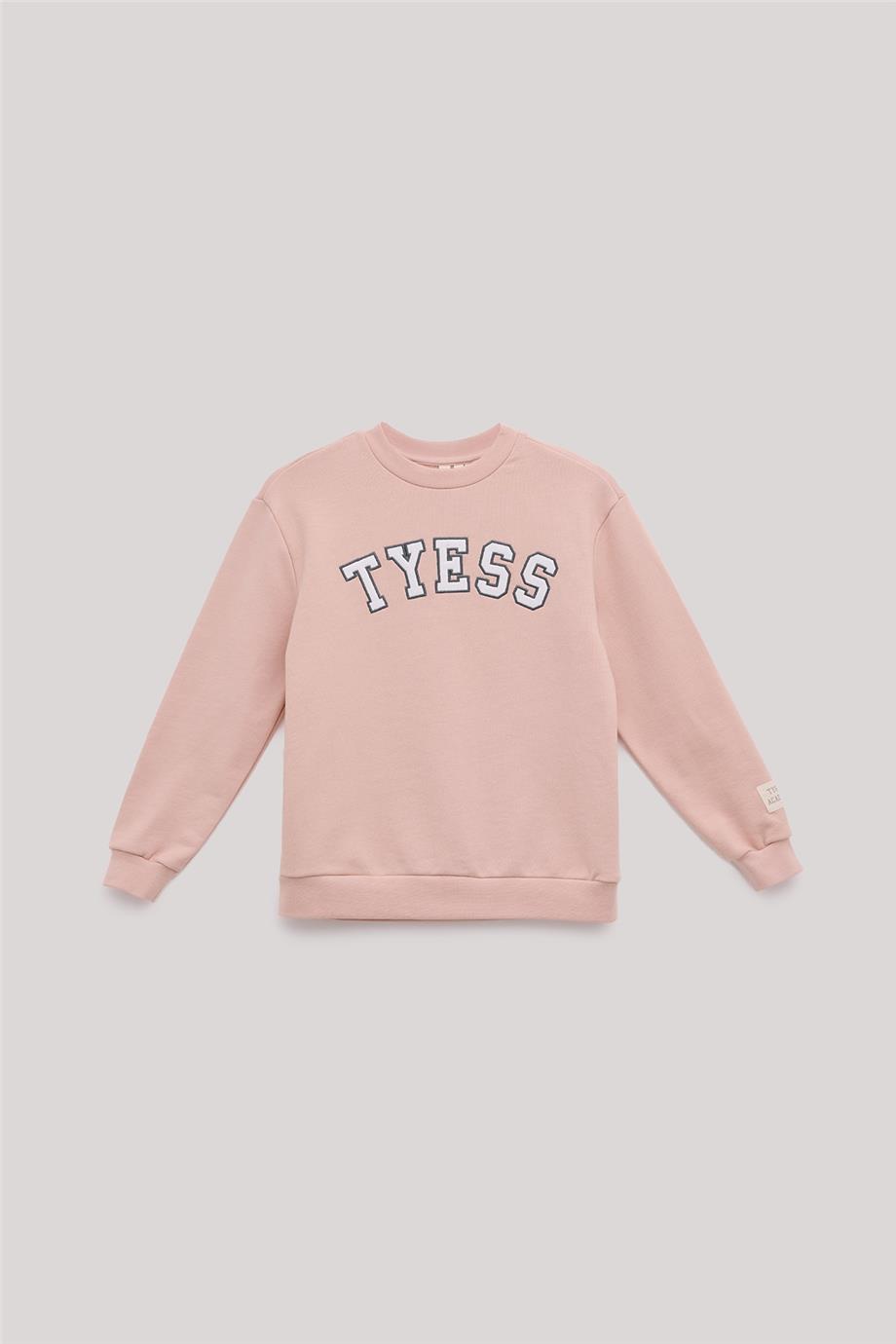 Tyess Kız Çocuk Pembe Sweatshirt