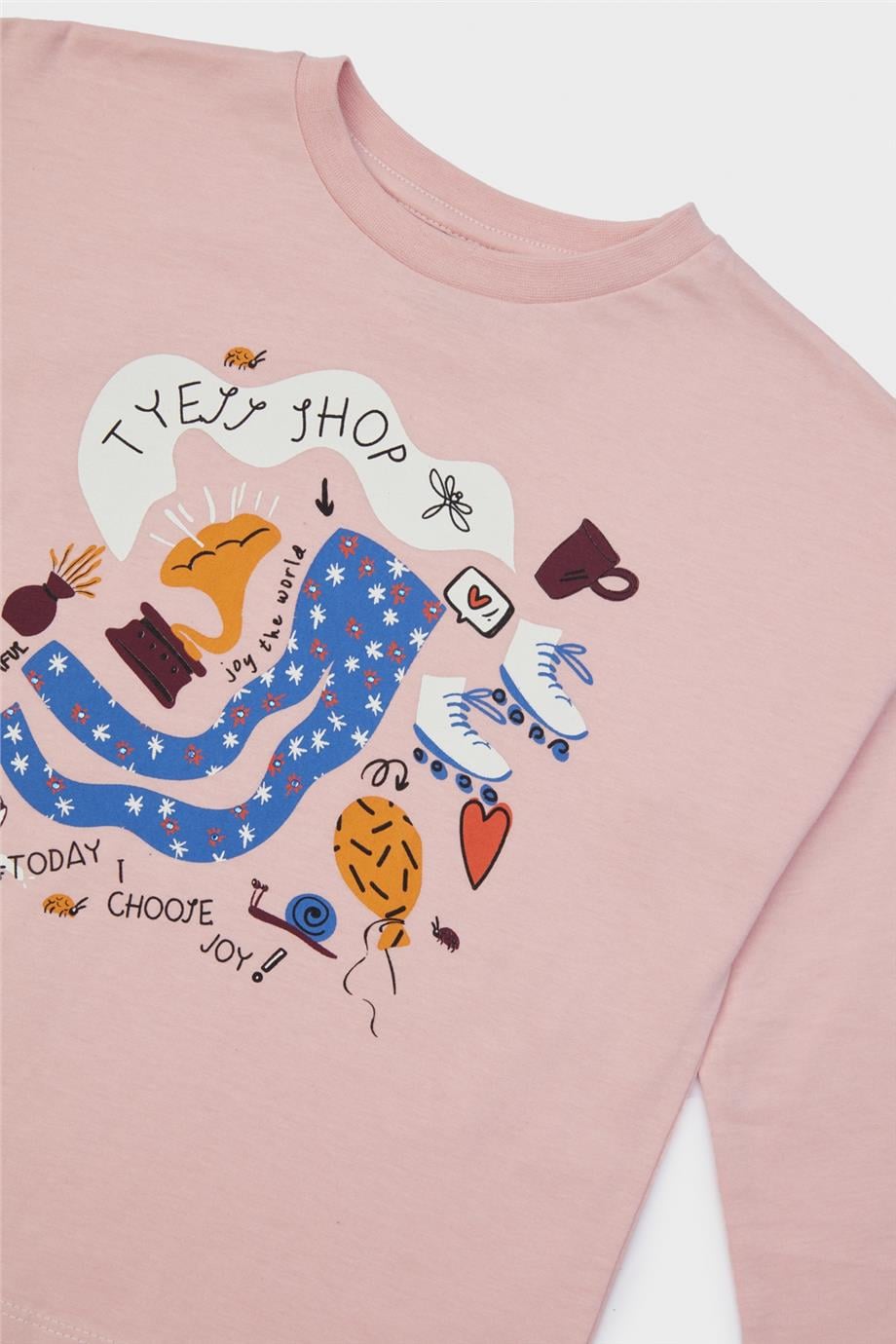 Tyess Kız Çocuk Pembe T-Shirt