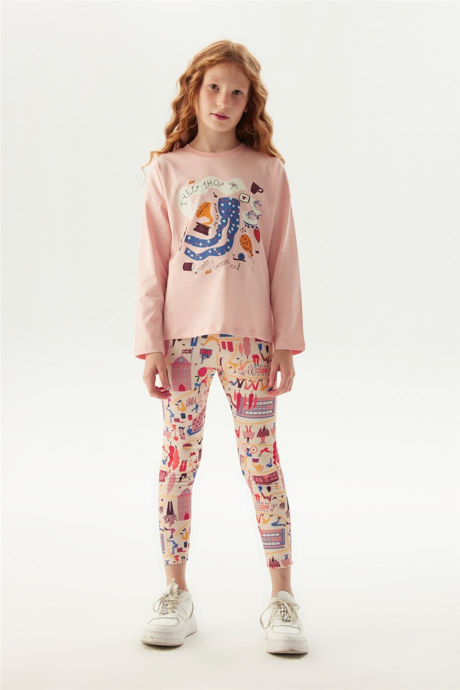 Tyess Kız Çocuk Pembe T-Shirt