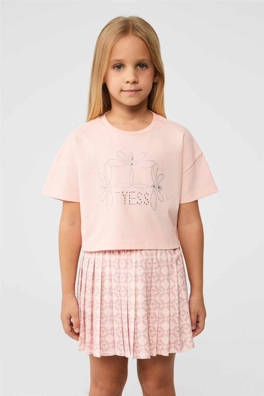 Tyess Kız Çocuk Pembe TişörtTyess Kız Çocuk Pembe Tişört