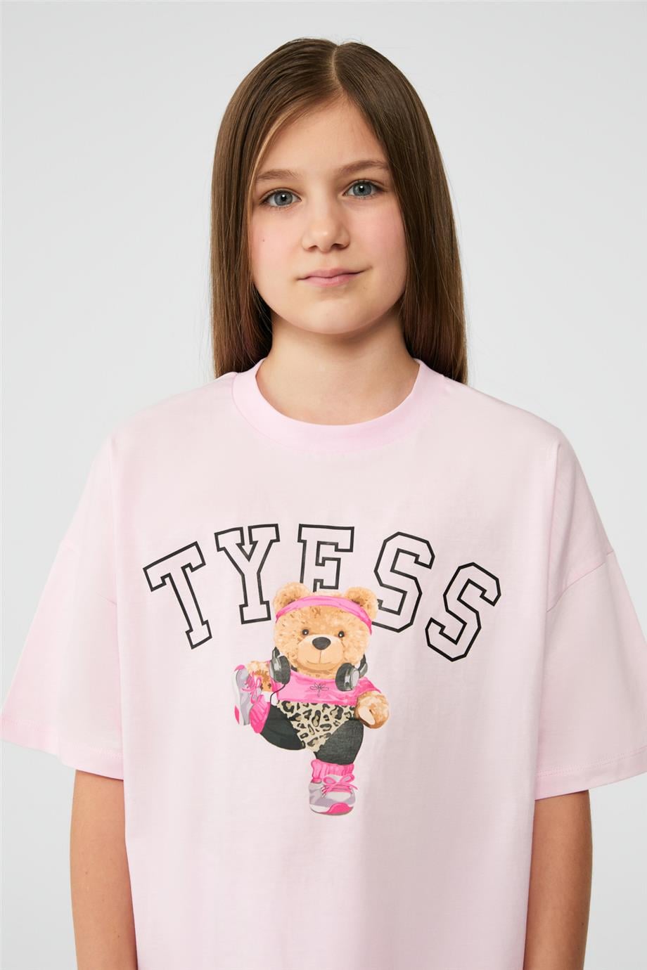 Tyess Kız Çocuk Pembe TshirtTyess Kız Çocuk Pembe Tshirt