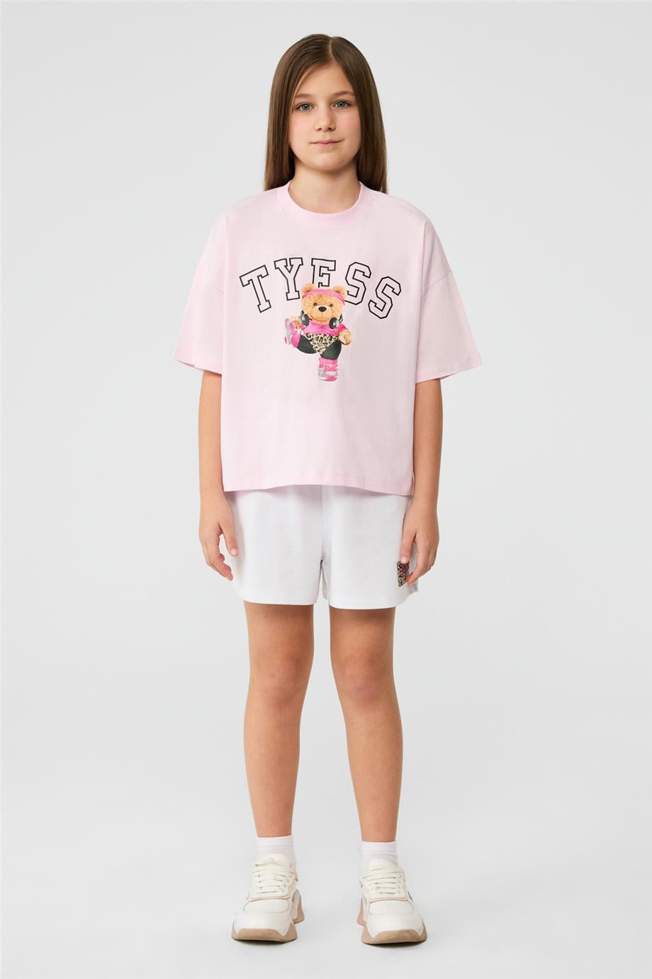 Tyess Kız Çocuk Pembe TshirtTyess Kız Çocuk Pembe Tshirt