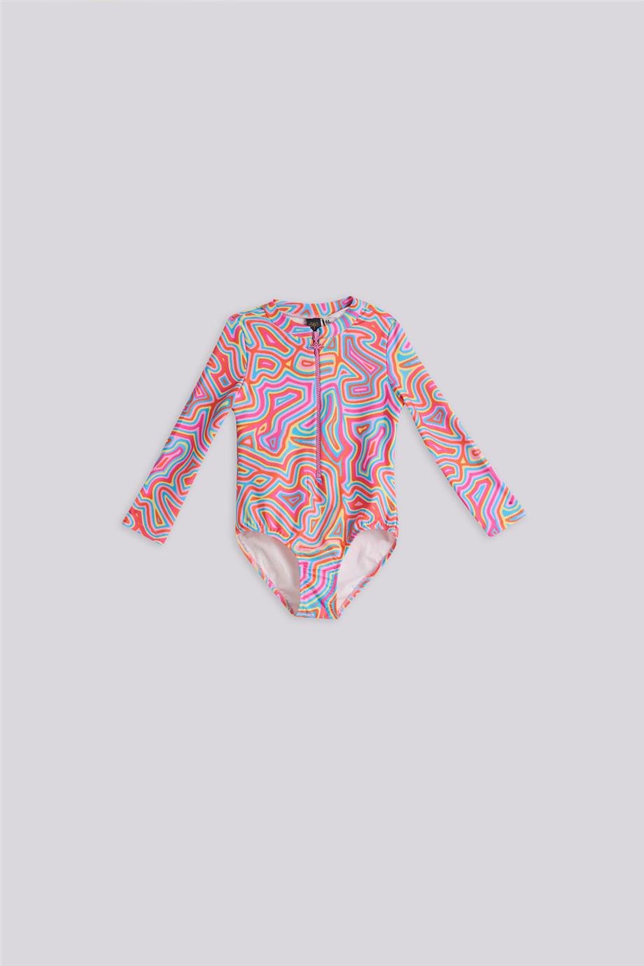 Tyess Girl Colorful SwimsuitTyess Girl Colorful Swimsuit