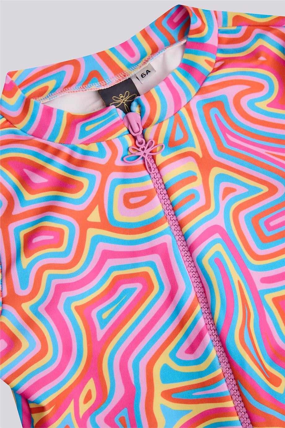 Tyess Girl Colorful SwimsuitTyess Girl Colorful Swimsuit