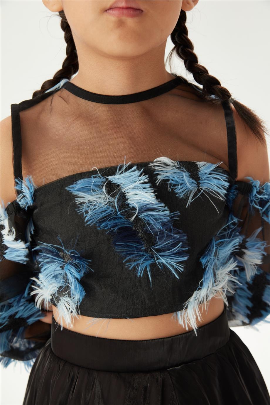 Tyess Kız Çocuk Siyah Bluz