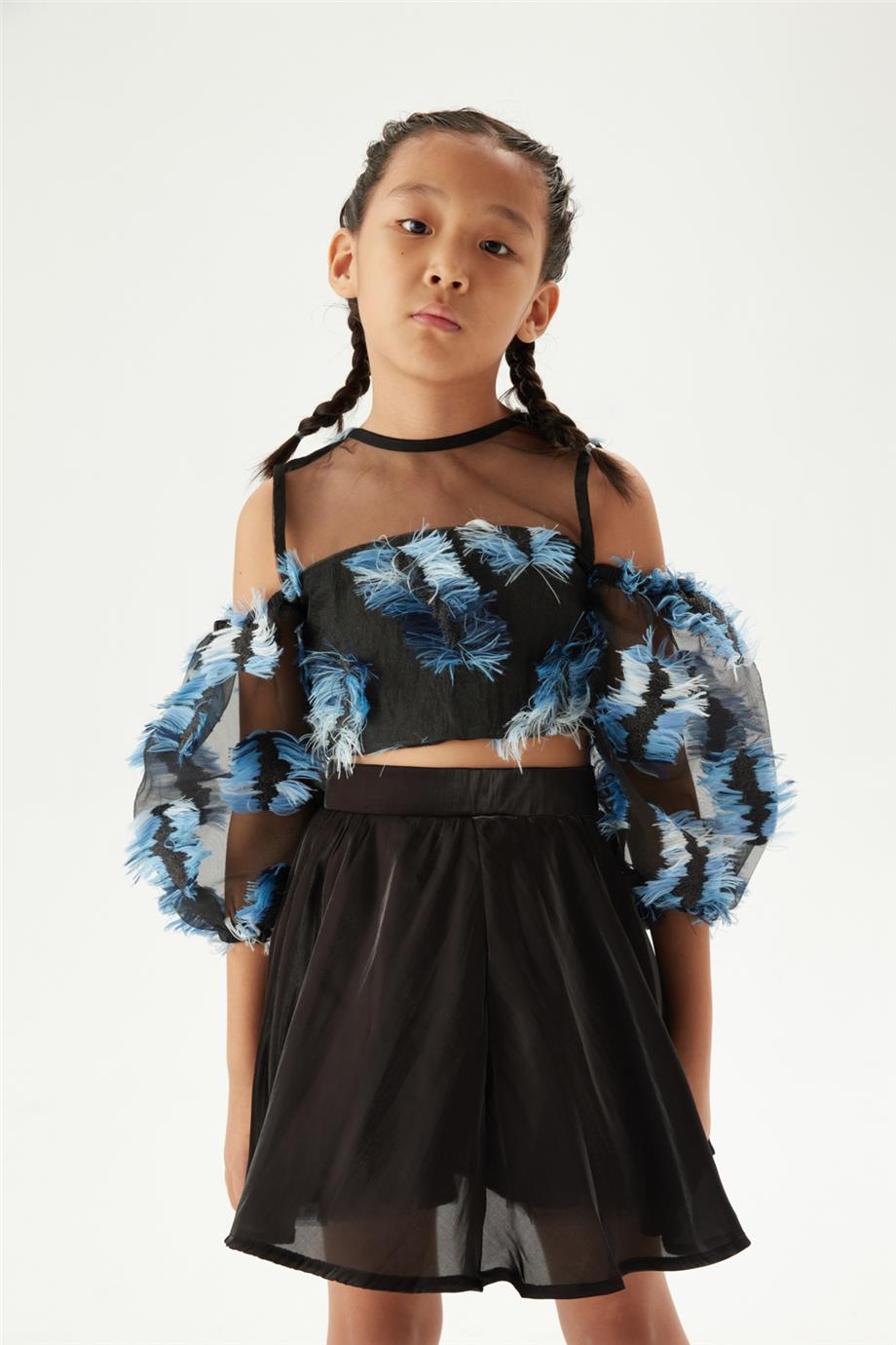 Tyess Kız Çocuk Siyah Bluz