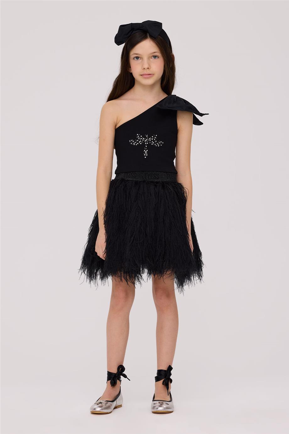 Tyess Kız Çocuk Siyah BluzTyess Kız Çocuk Siyah Bluz