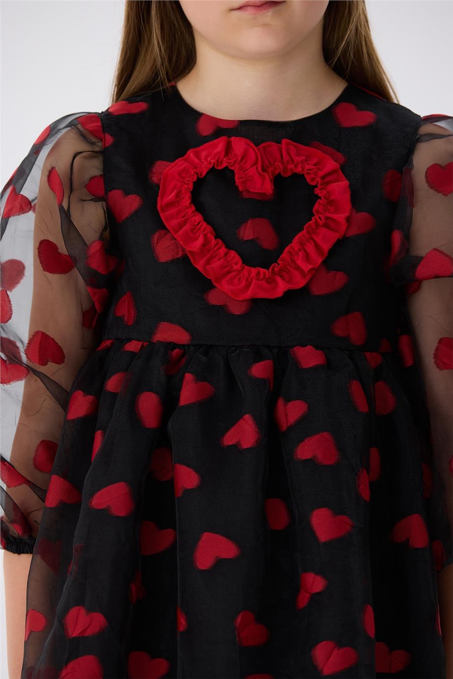 Tyess Kız Çocuk Siyah Elbise