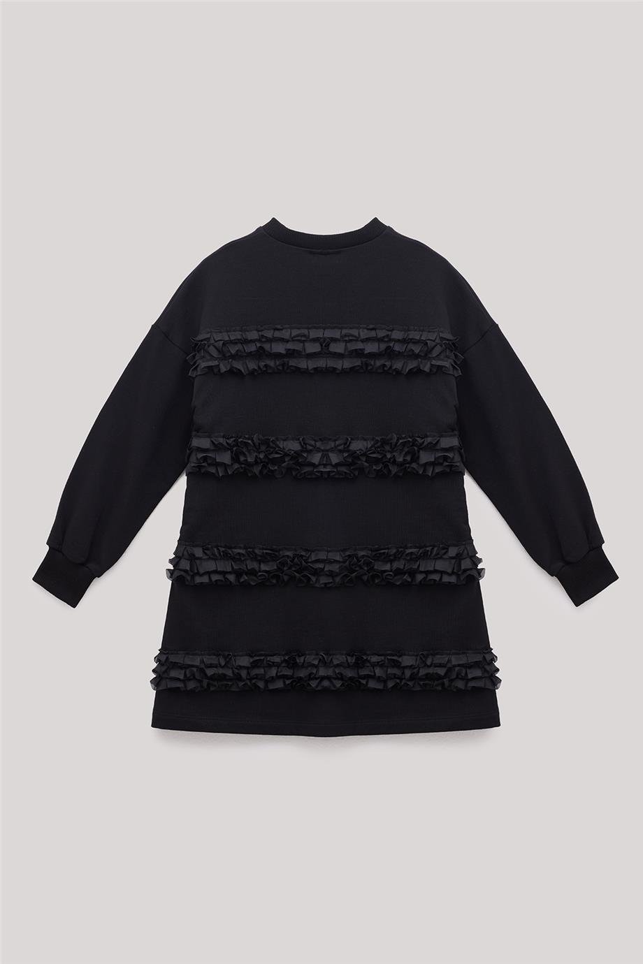Tyess Kız Çocuk Siyah Elbise