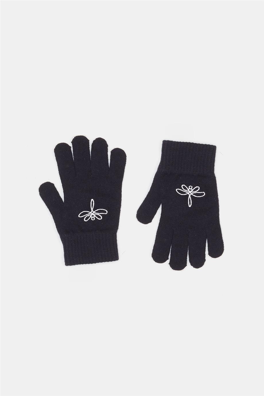 Tyess Kız Çocuk Siyah Eldiven