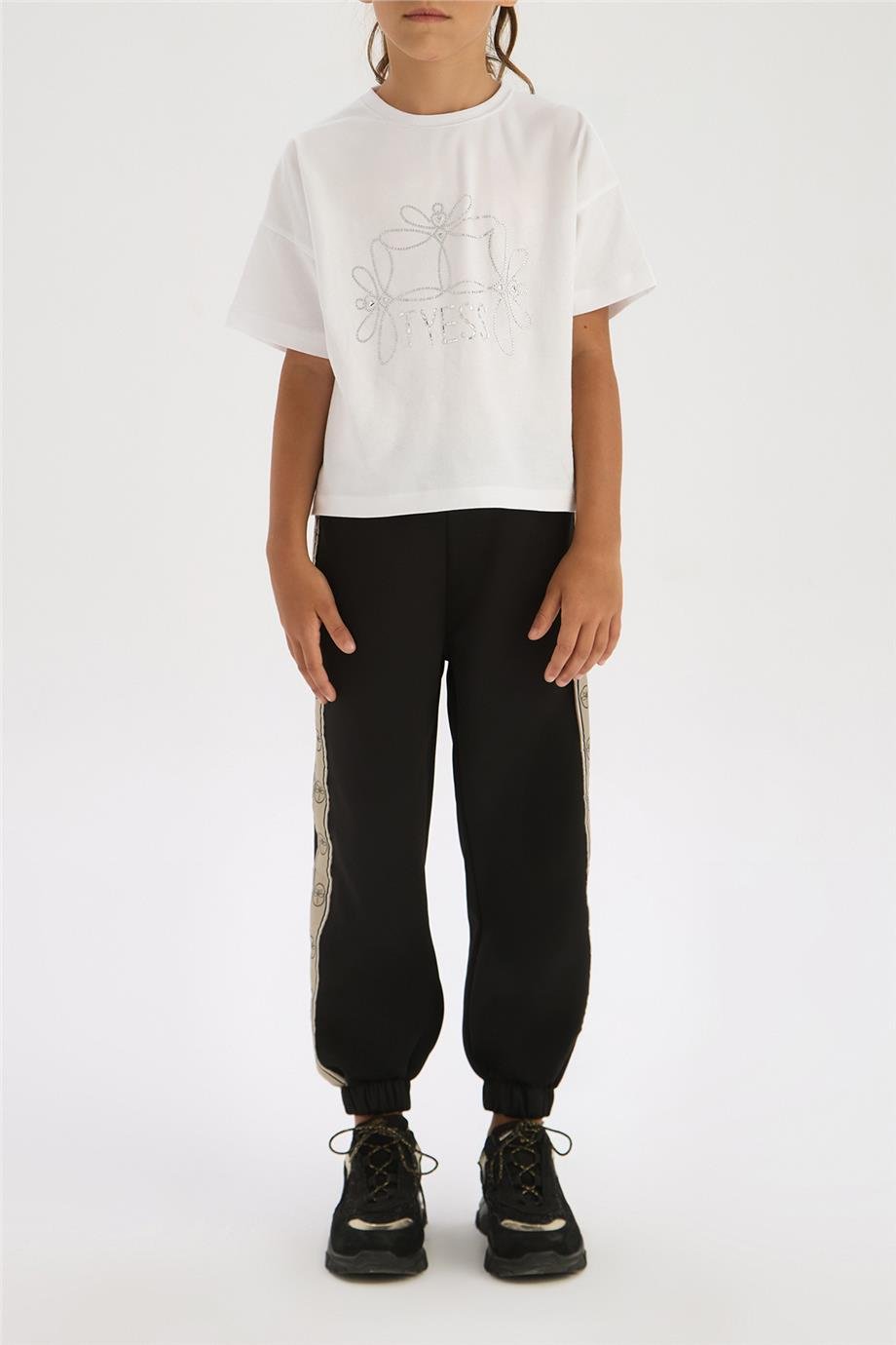 Tyess Kız Çocuk Siyah Eşofman AltıTyess Kız Çocuk Siyah Eşofman Altı