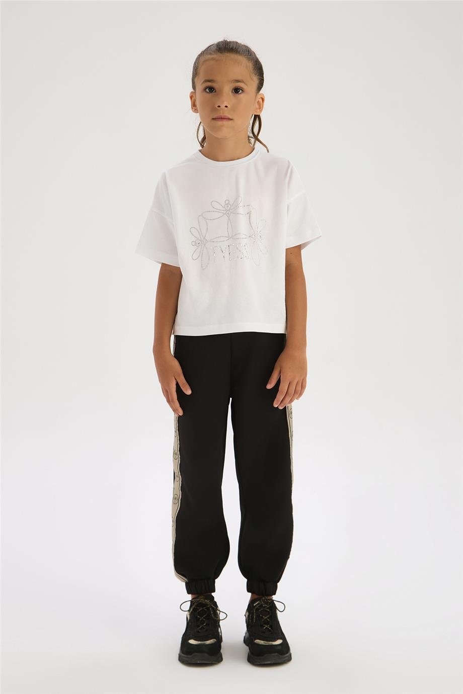 Tyess Kız Çocuk Siyah Eşofman AltıTyess Kız Çocuk Siyah Eşofman Altı