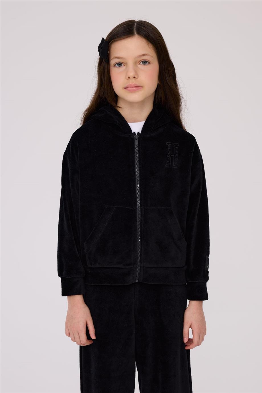 Tyess Girl Black Tracksuit BottomTyess Girl Black Tracksuit Bottom