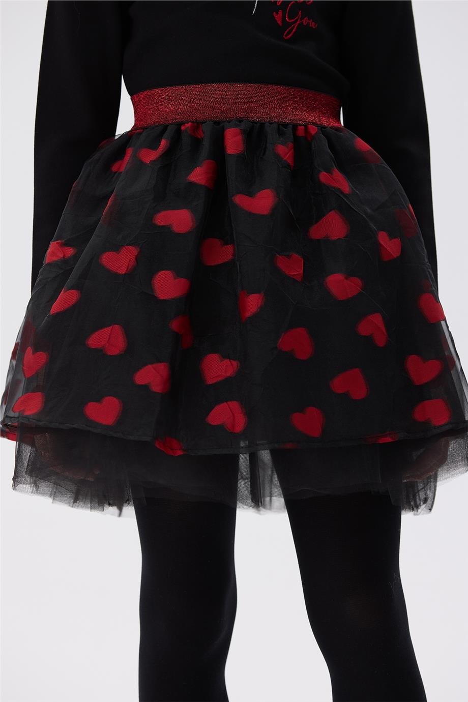 Tyess Kız Çocuk Siyah Etek