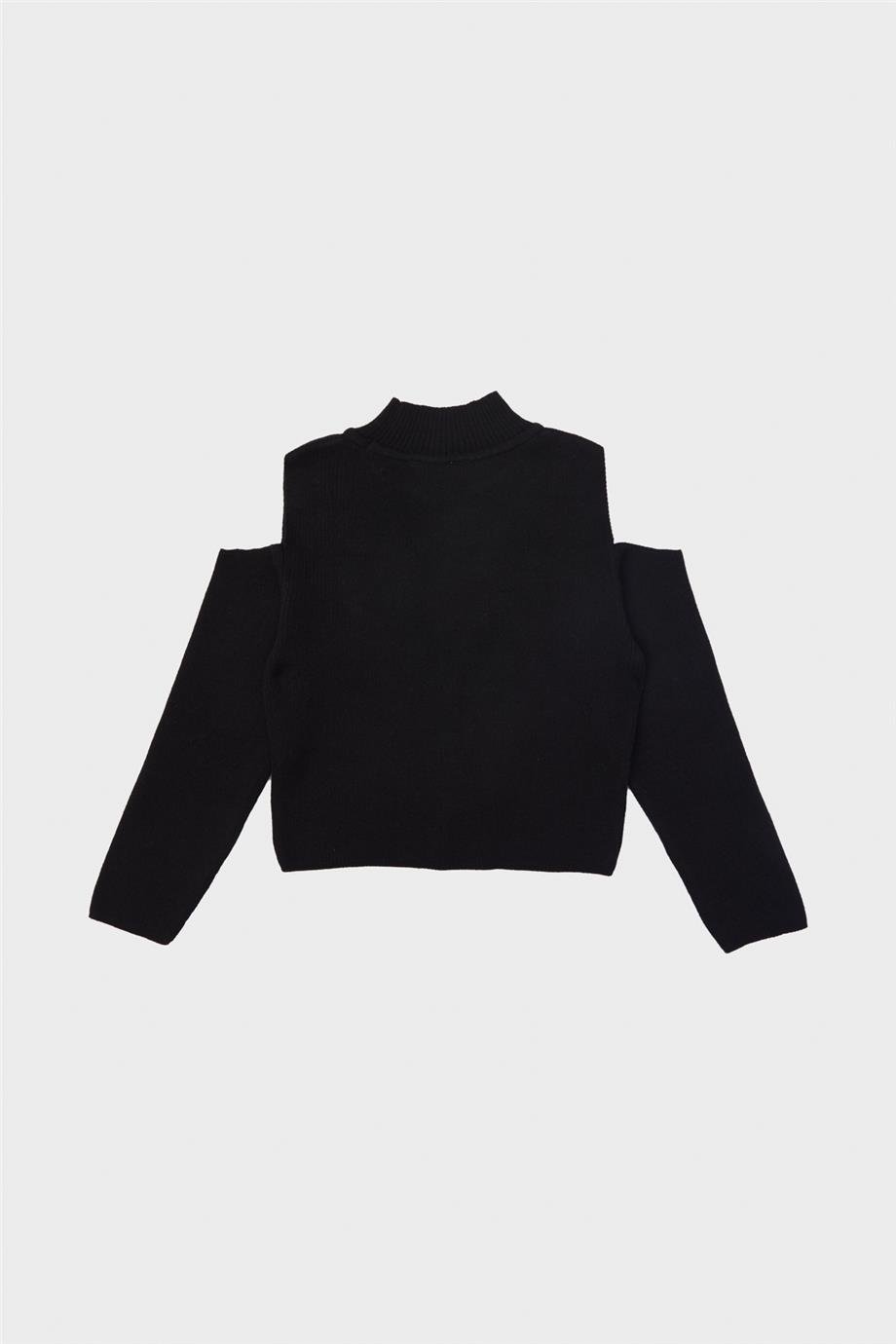 Tyess Kız Çocuk Siyah Kazak