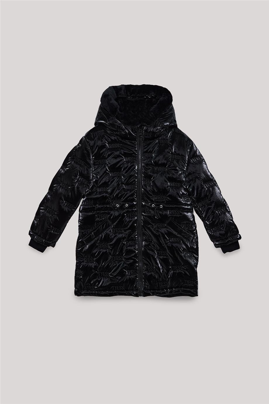 Tyess Kız Çocuk Siyah Mont